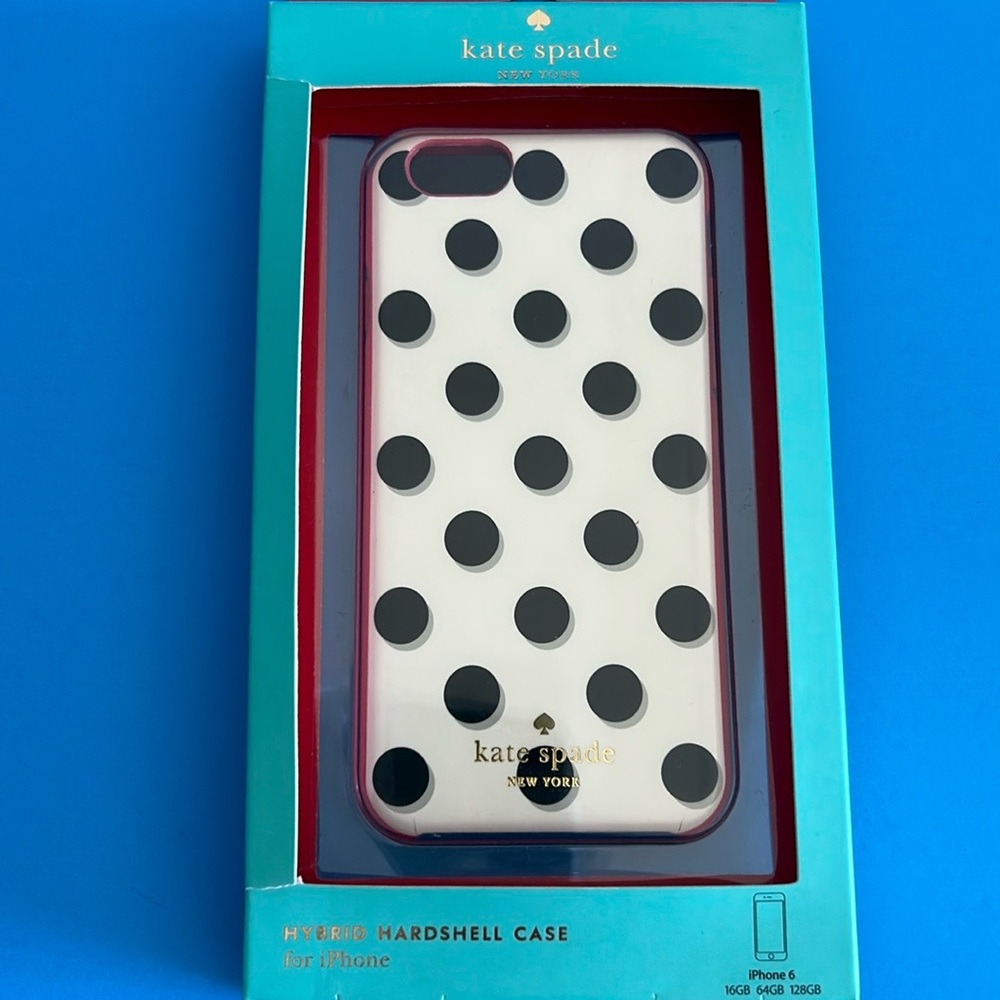🥂 Host Pick 🥂 Kate Spade New York Iphone 6 Hybrid Hardshell Silicone Black Dots